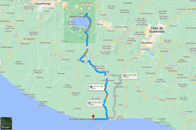 Shuttle Lake Atitlan Panajachel to El Paredon Surf Beach | Guatemala ...